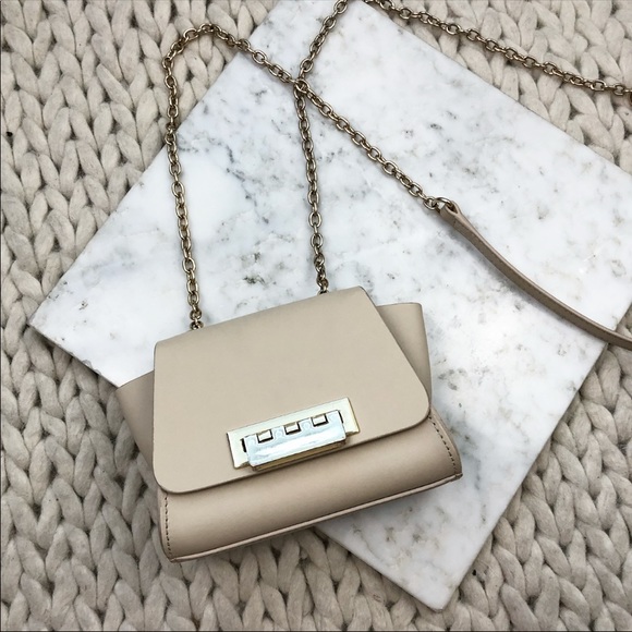 Zac Posen Handbags - Zac Posen Mini Eartha Nude Leather Crossbody Purse